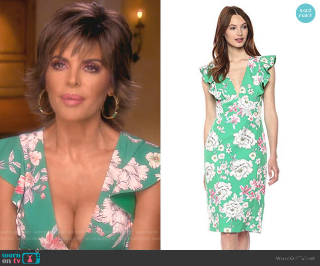 Deklyn Sheath Dress by Black Halo worn by Lisa Rinna  on The Real Housewives of Beverly Hills