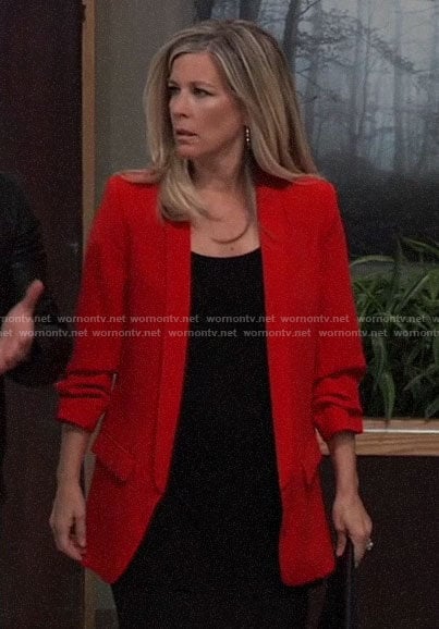 Carly’s red blazer on General Hospital