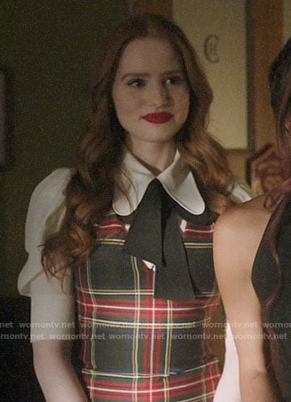Cheryl’s plaid dress on Riverdale