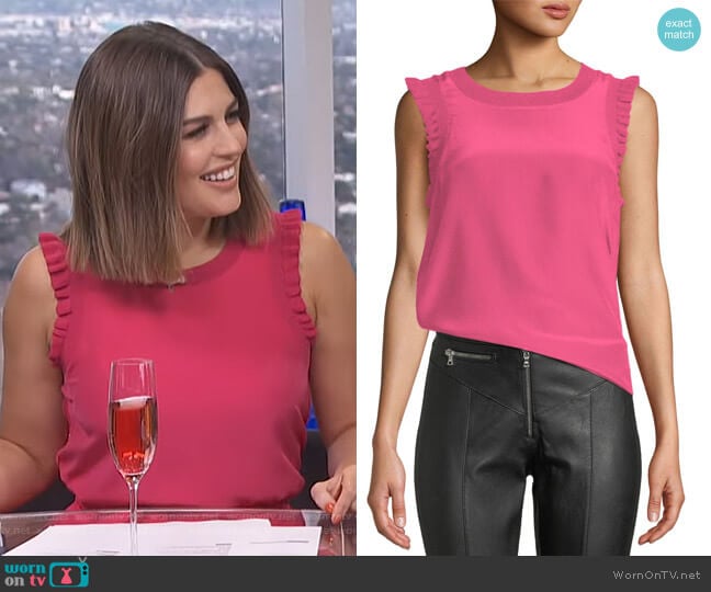 Tous Les Jours Lenore Top by Cinq a Sept worn by Carissa Loethen Culiner on E! News