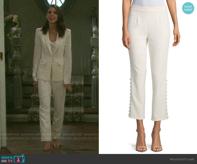 Cinq a Sept Lida Pants worn by Abigail Deveraux (Kate Mansi) on Days of our Lives