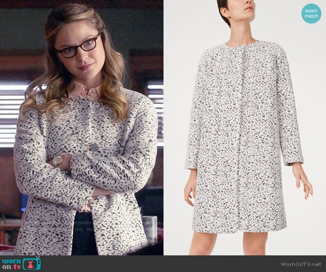 Club Monaco Imelda Coat worn by Kara Danvers (Melissa Benoist) on Supergirl