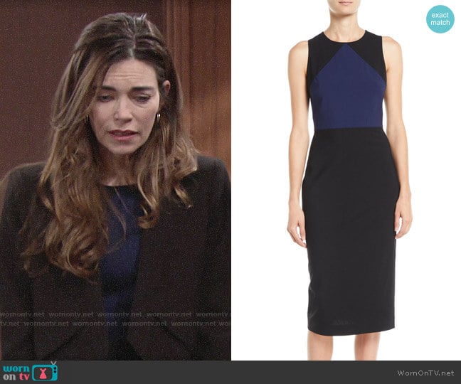 WornOnTV: Mallory's black sleeveless midi dress on Grace and