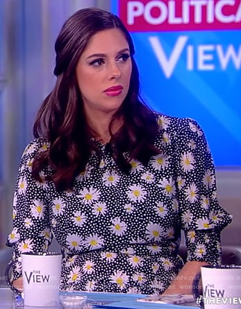 Abby’s daisy print dress on The View