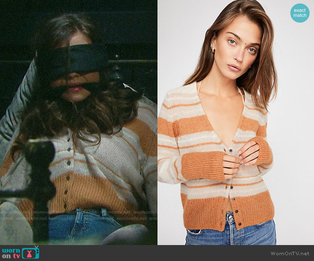 Free People Kinsley Cardi worn by Ciara Brady (Victoria Konefal) on Days of our Lives
