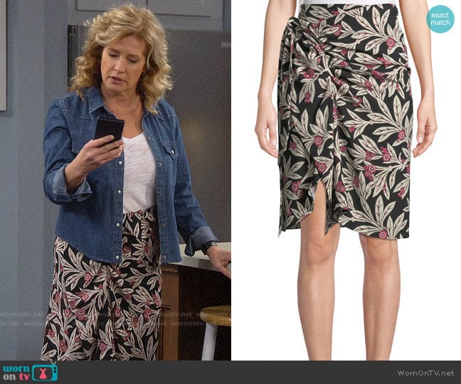 Etoile Isabel Marant Loela Skirt worn by Vanessa Baxter (Nancy Travis) on Last Man Standing