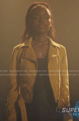 Josie’s yellow moto jacket on Riverdale