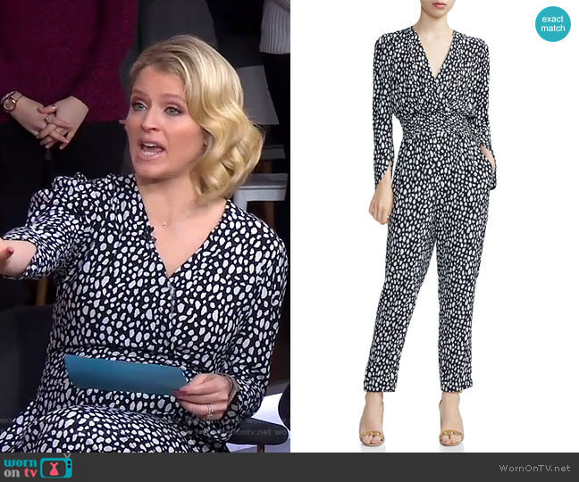 Posima Jumpsuit by Maje worn by Sara Haines  on Good Morning America