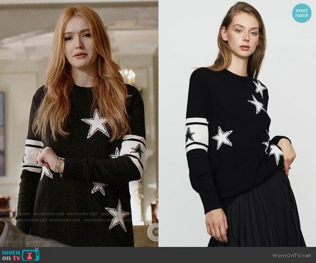 Maje Mina Sweater worn by Kirby Anders (Maddison Brown) on Dynasty