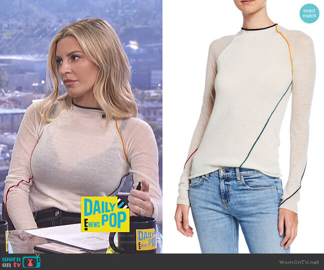 Lydia Top by Rag & Bone worn by Morgan Stewart on E! News