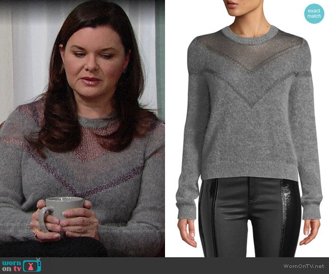 Rag & Bone Blaze Sweater worn by Katie Logan (Heather Tom) on The Bold and the Beautiful