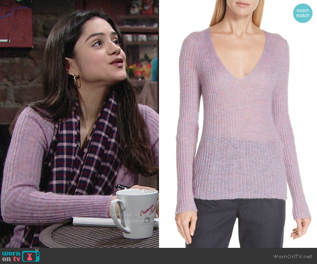 Rag & Bone Donna Sweater worn by Lola Rosales (Sasha Calle) on The Young & the Restless