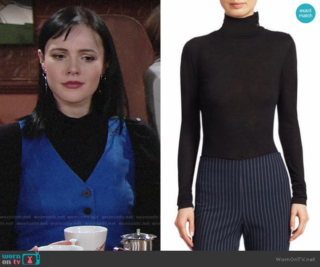 Rag & Bone Leyton Sweater worn by Tessa Porter (Cait Fairbanks) on The Young and the Restless