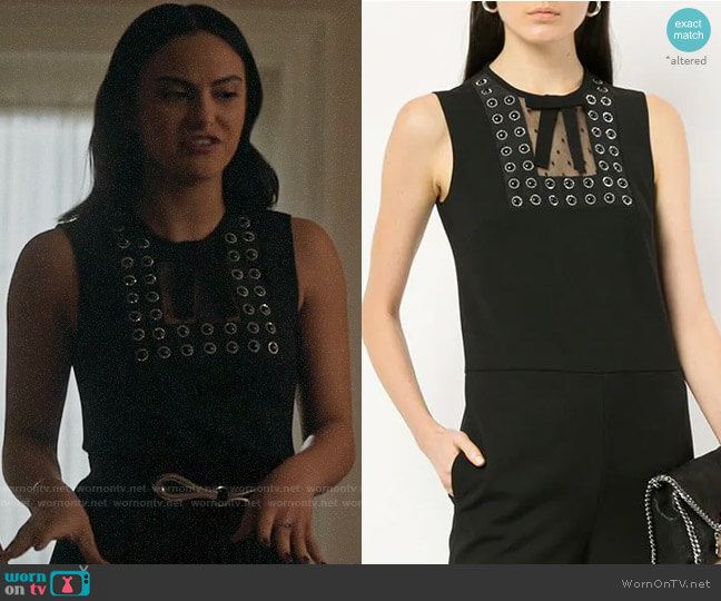 RED Valentino Bow Detail Jumpsuit worn by Veronica Lodge (Camila Mendes) on Riverdale