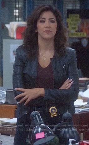 Rosa’s black leather jacket on Brooklyn Nine-Nine