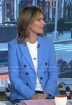 Savannah’s blue blazer on Today