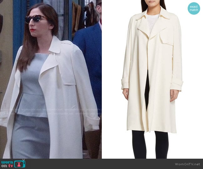 Theory Oaklane Trench worn by Gina Linetti (Chelsea Peretti) on Brooklyn Nine-Nine