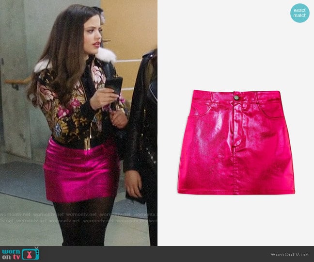 Topshop Metallic Skirt worn by Maggie Vera (Sarah Jeffery) on Charmed