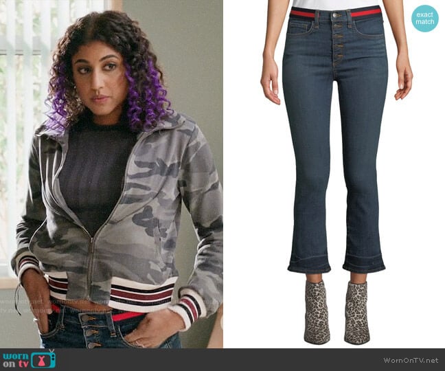 Veronica Beard Carolyn Jeans worn by Heather Davis (Vella Lovell) on Crazy Ex-Girlfriend