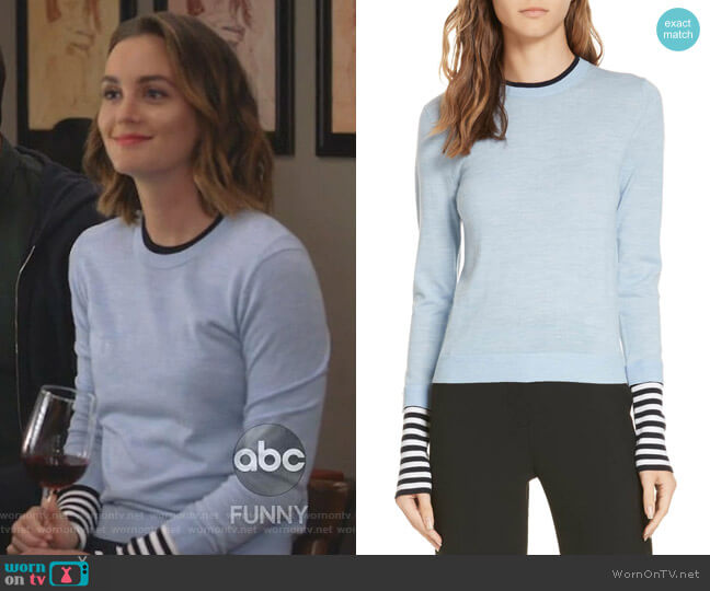 Avory Sweater by Veronica Beard worn by Angie (Leighton Meester) on Single Parents