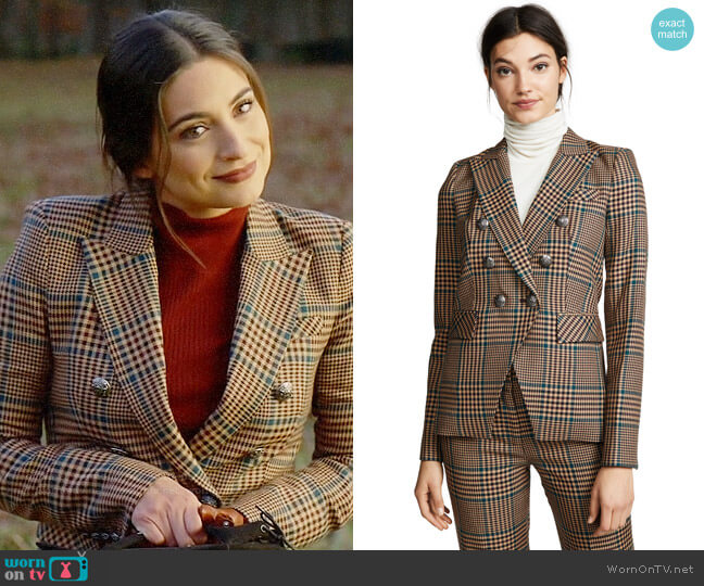 WornOnTV: Cristal’s plaid double-breasted blazer on Dynasty | Daniella ...