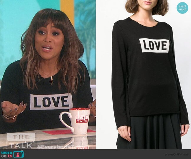 Gwendal Love Sweater by Zadig & Voltaire worn by Eve on The Talk