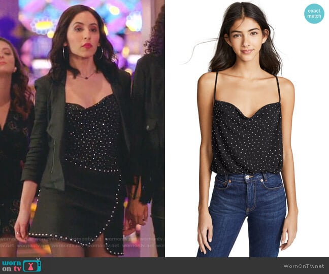 Cosmo Bodysuit by ASTR the Label worn by Valencia Perez (Gabrielle Ruiz) on Crazy Ex-Girlfriend