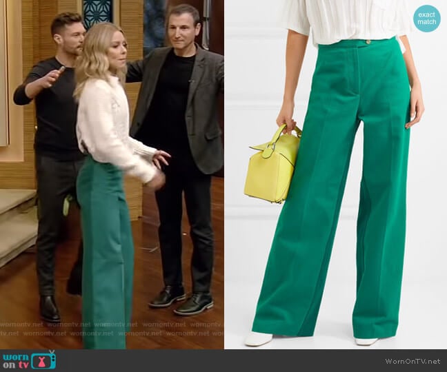 Tyrah Pants by Acne Studios worn by Kelly Ripa on Live with Kelly and Mark