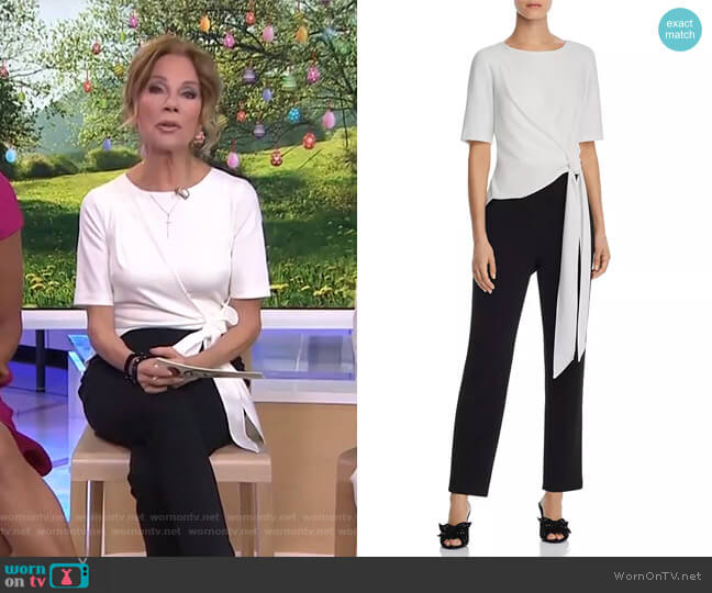 Color-Blocked Knit Jumpsuit by Adrianna Papell worn by Kathie Lee Gifford on Today