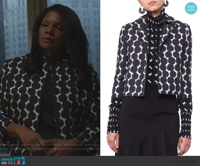 WornOnTV: Liz’s contrast dot jacket on The Good Fight | Audra McDonald ...