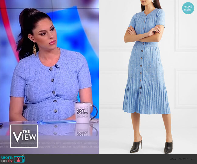 Abelia dress by Altuzarra worn by Abby Huntsman on The View