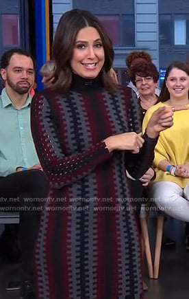 Cecilia’s turtleneck knit dress on Good Morning America