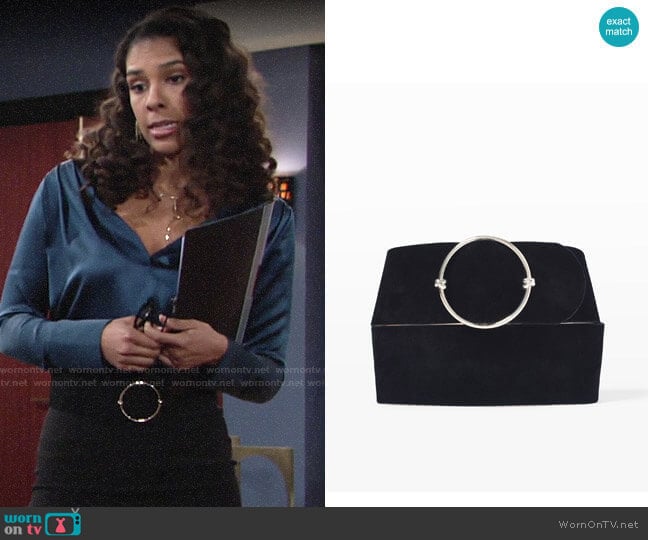 Club Monaco Elowen Belt worn by Kerry Johnson (Alice Hunter) on The Young and the Restless