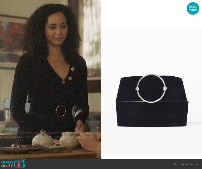 Club Monaco Elowen Belt worn by Macy Vaughn (Madeleine Mantock) on Charmed