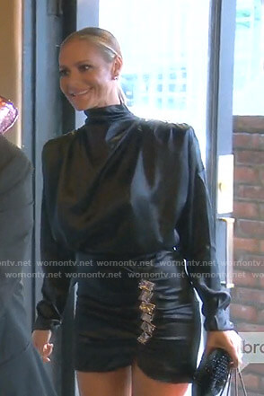 Dorit's black embellished mini dress on The Real Housewives of Beverly Hills