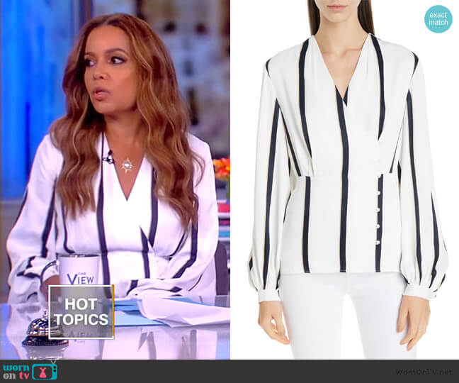 Alaine Top by Equipment worn by Sunny Hostin on The View