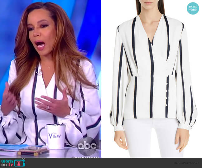 Alaine Top by Equipment worn by Sunny Hostin  on The View