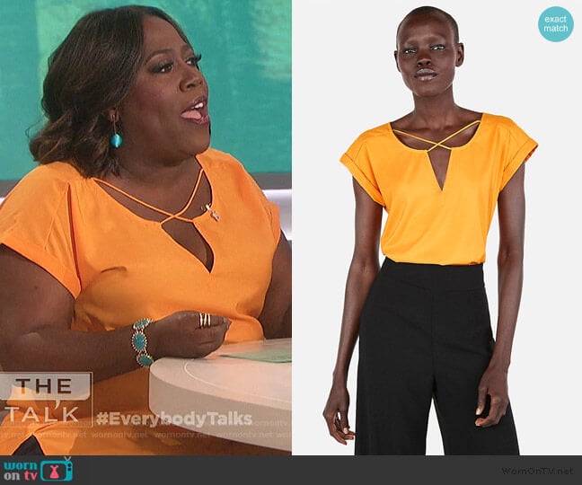 WornOnTV: Sheryl’s yellow strappy top on The Talk | Sheryl Underwood ...