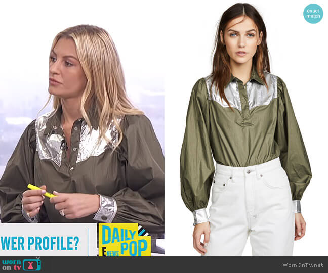 Two Way Tech Top by Ganni worn by Morgan Stewart on E! News