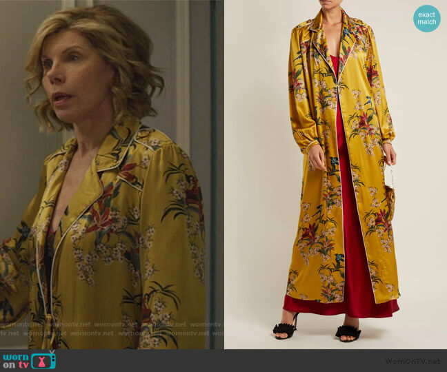 WornOnTV: Diane’s yellow floral robe on The Good Fight | Christine ...