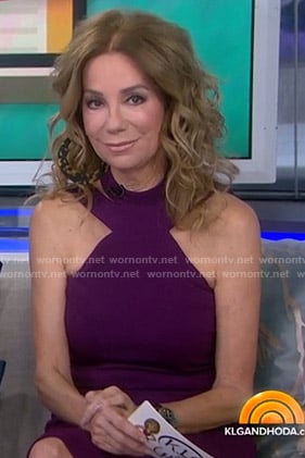 Kathie's purple halter neck dress on Today