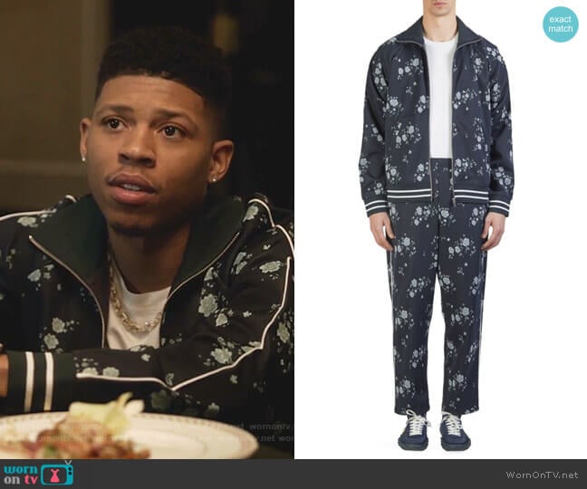 Cheongsam Flower Track Jacket and Sweatpants by Kenzo worn by Hakeem Lyon (Bryshere Y. Gray) on Empire