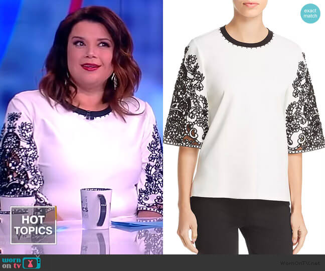 Dora Embroidered Blouse by Kobi Halperin worn by Ana Navarro on The View