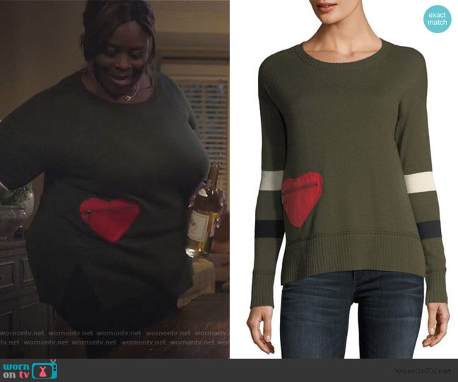 Plus Size Heartthrob Cotton-Cashmere Sweater by Lisa Todd worn by Ruby Hill (Retta) on Good Girls