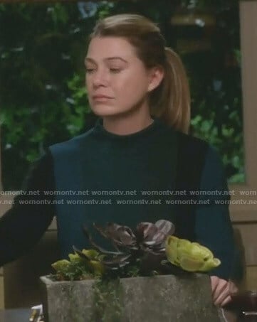 Meredith’s wide stripe sweater on Grey’s Anatomy