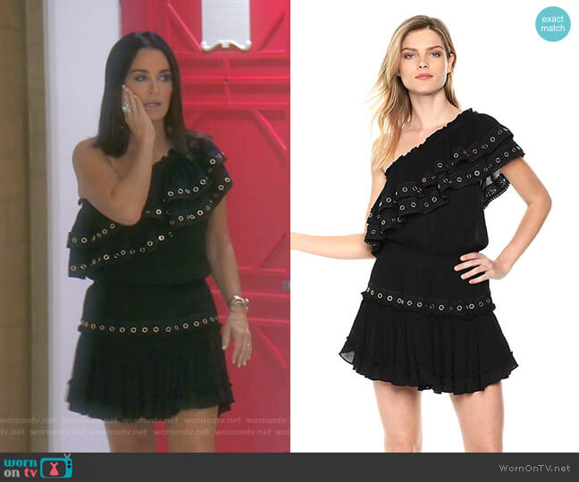 Larisa Dress by Misa worn by Kyle Richards  on The Real Housewives of Beverly Hills