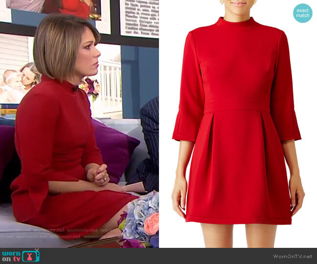 Artelier Mock Neck Dress by Nicole Miller worn by Dylan Dreyer on Today