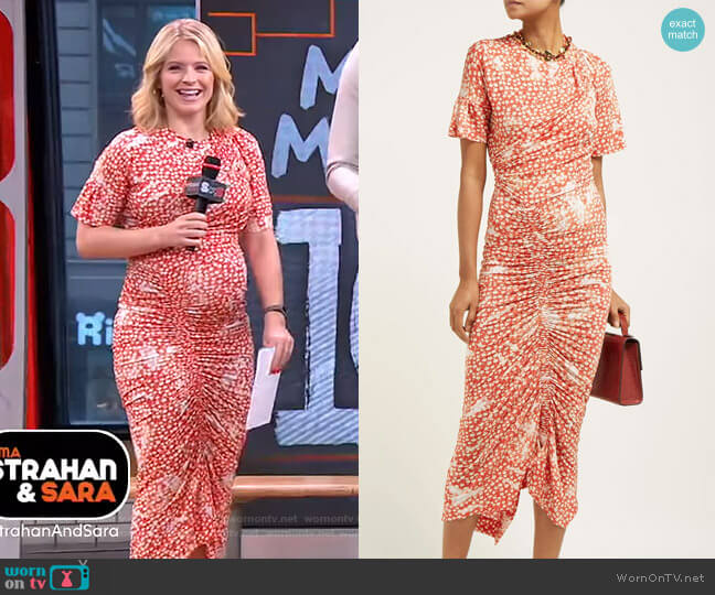 Mindi Dress by Preen by Thornton Bregazzi worn by Sara Haines on Good Morning America