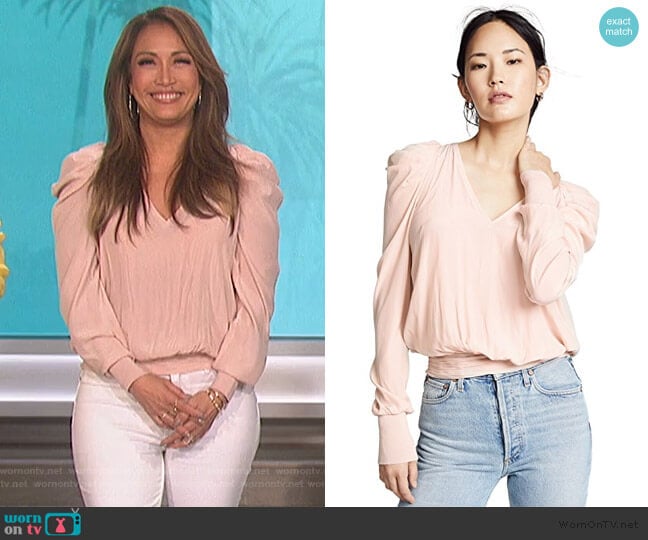 Alexis Top by Ramy Brook worn by Carrie Inaba on The Talk