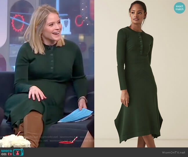 Sole Dress by Reiss worn by Sara Haines on Good Morning America